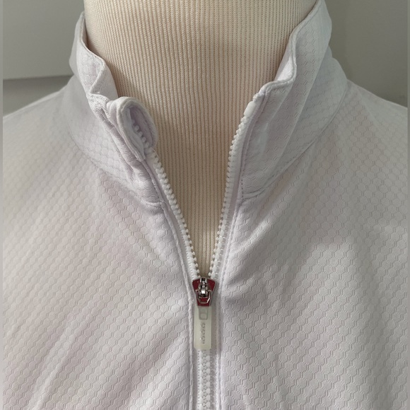 PGA Tour Ladies White 1/4 Zip Pullover, L - Picture 2 of 6